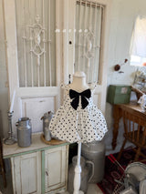 ［marron］Bubble dot one-piece