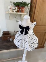 ［marron］Bubble dot one-piece