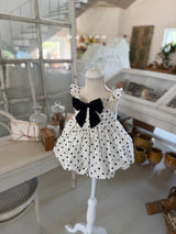 ［marron］Bubble dot one-piece