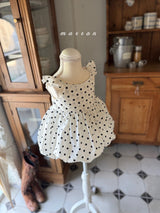 ［marron］Bubble dot one-piece