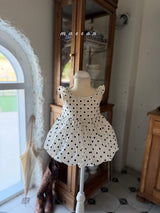 ［marron］Bubble dot one-piece