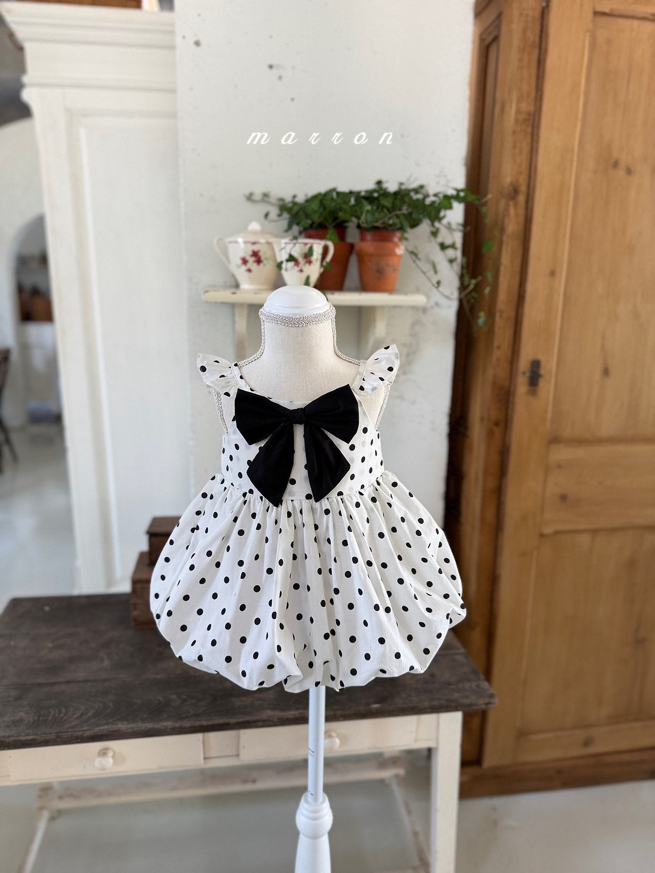［marron］Bubble ribbon broach