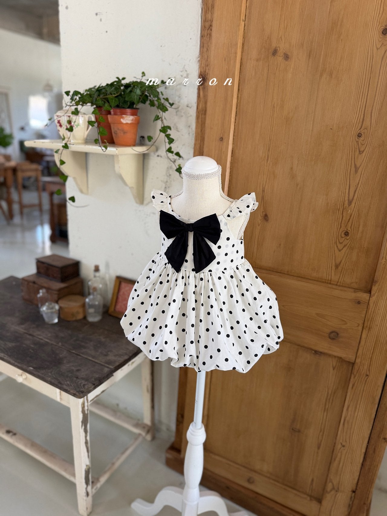 ［marron］Bubble ribbon broach