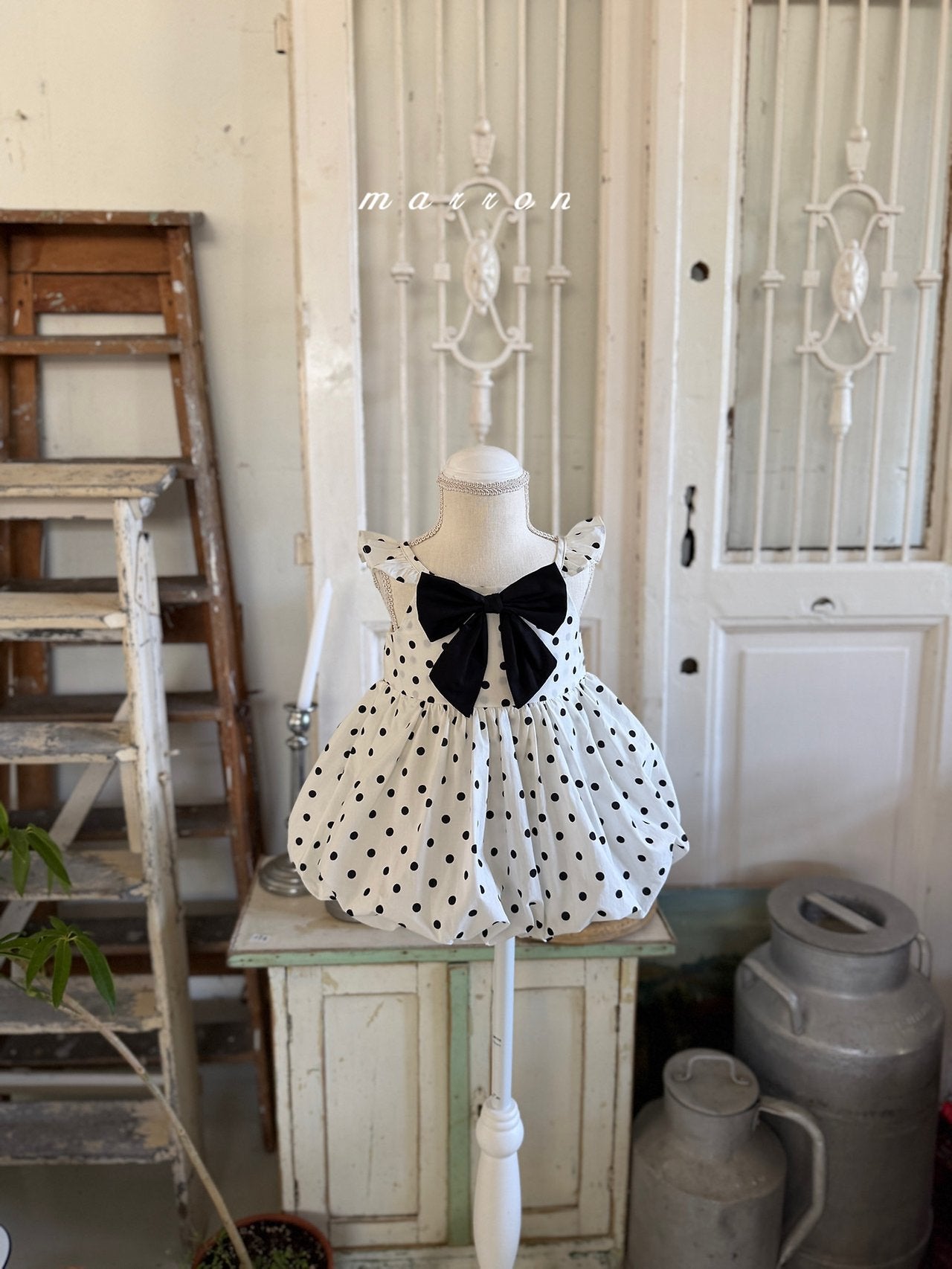 ［marron］Bubble ribbon broach