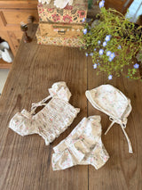 ［marron］Flower smock swim wear