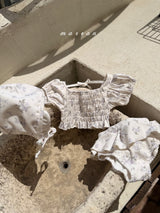 ［marron］Flower smock swim wear