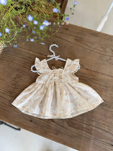 ［marron］Anna flower lace up blouse