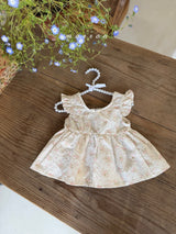 ［marron］Anna flower lace up blouse