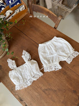 ［marron］Torry lace top