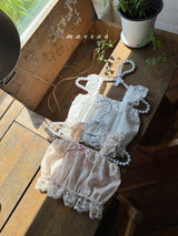 ［marron］Torry lace top