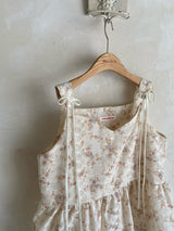 ［Anne shirley］Letter bustier mom blouse (flower)
