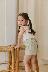 ［mon Atelier］Eyelet lace sleeveless tops