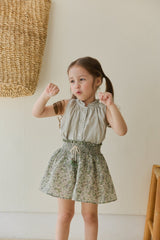 ［mon Atelier］Frill neck blouse