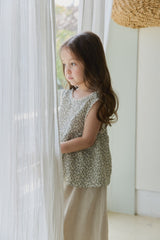 ［mon Atelier］Cross sleeveless blouse