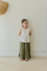 ［mon Atelier］Cross sleeveless blouse