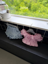 ［jujua］Lux frill blouse