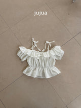 ［jujua］Lux frill blouse