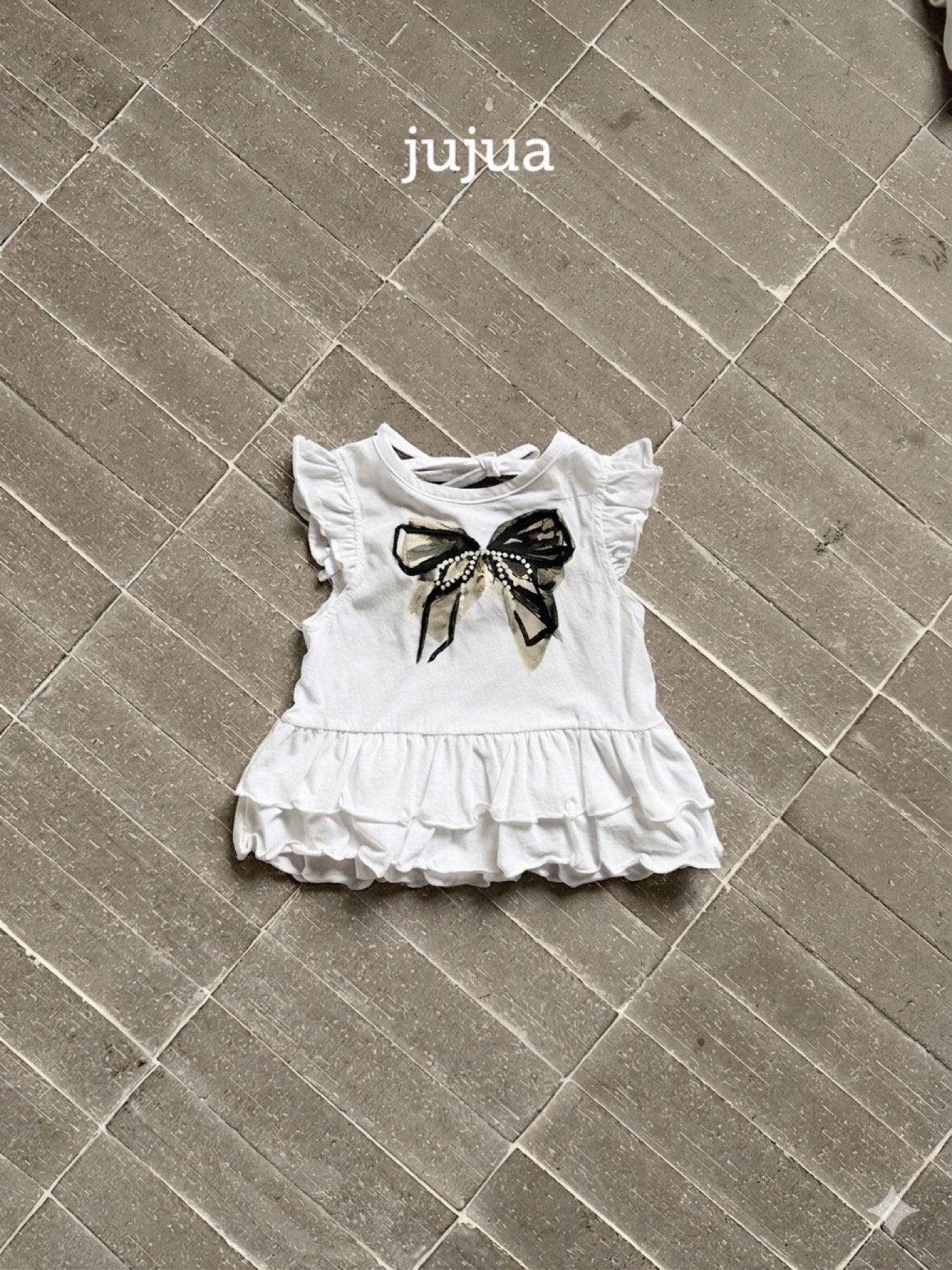 ［jujua］Ribbon tee