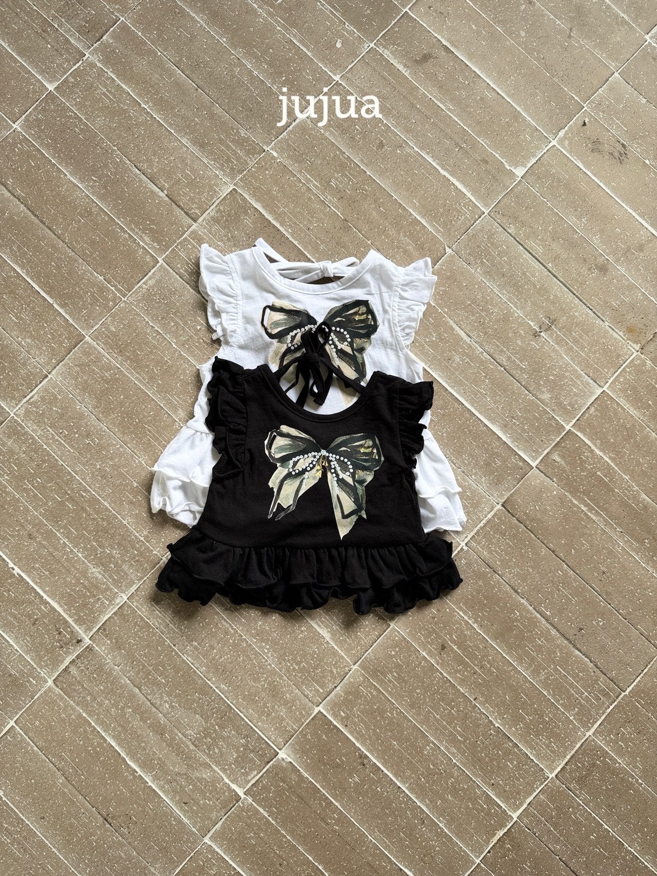 ［jujua］Ribbon tee