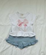 ［azalea］Ribbon frill tee (kids)