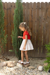 ［azalea］Crinkle flower skirt (kids)
