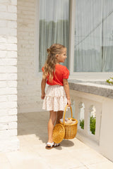 ［azalea］Crinkle flower skirt (kids)
