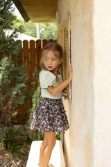 ［azalea］Crinkle flower skirt (kids)