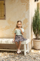［azalea］Crinkle flower skirt (kids)