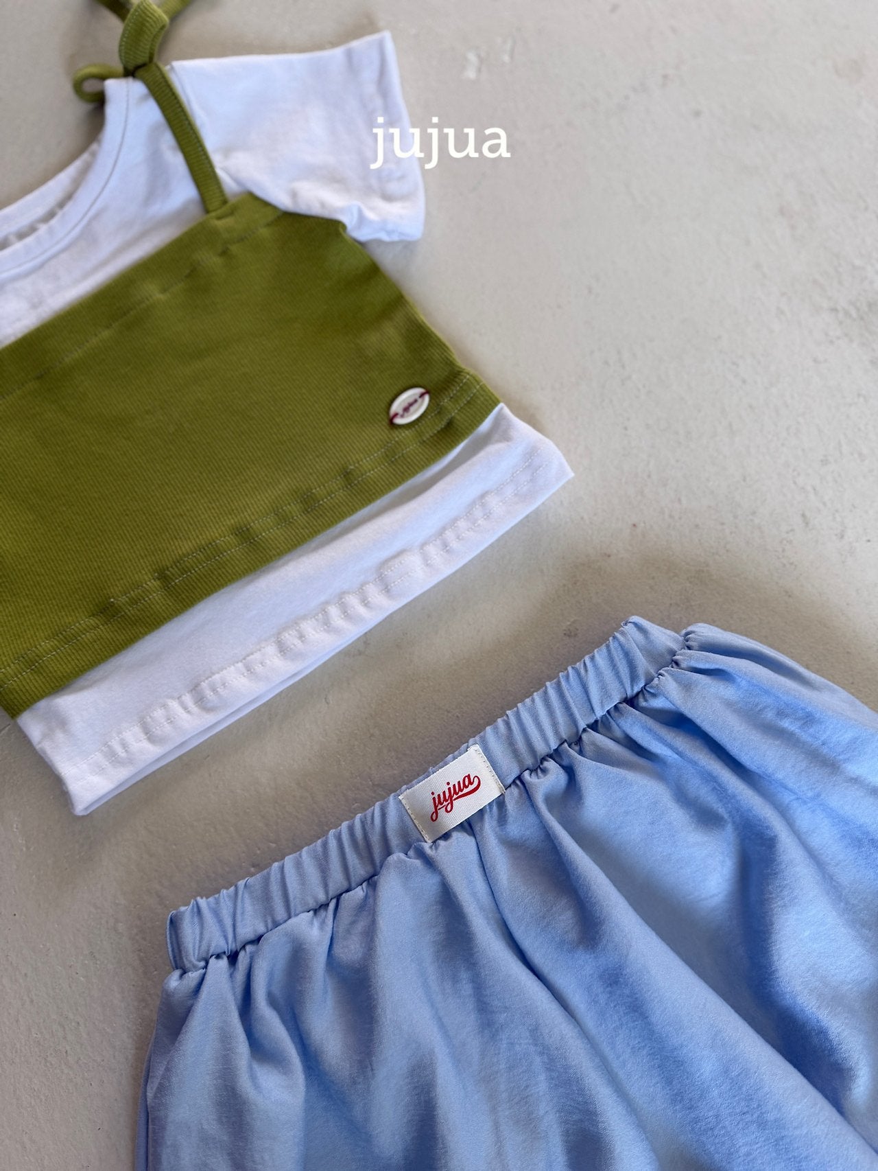 ［jujua］Layered tee
