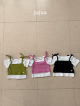 ［jujua］Layered tee