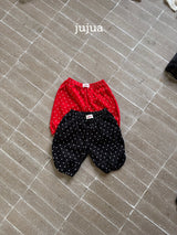 ［jujua］Dot half jogger pants