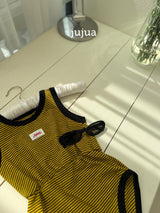 ［jujua］Stripe rompers