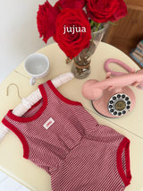 ［jujua］Stripe rompers