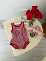 ［jujua］Stripe rompers