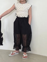 ［ELLY MOLLY］Mamang lace pants