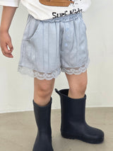 ［ELLY MOLLY］Easy button lace short pants