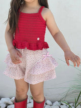 ［ELLY MOLLY］Lui ruffle ribbon pants