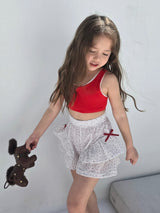 ［ELLY MOLLY］Lui ruffle ribbon pants