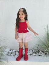 ［ELLY MOLLY］Lui ruffle ribbon pants