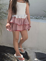 ［ELLY MOLLY］Lina stripe cancan skirt
