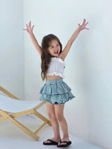 ［ELLY MOLLY］Lina stripe cancan skirt
