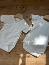 ［monbebe］Tulip eyelet rompers