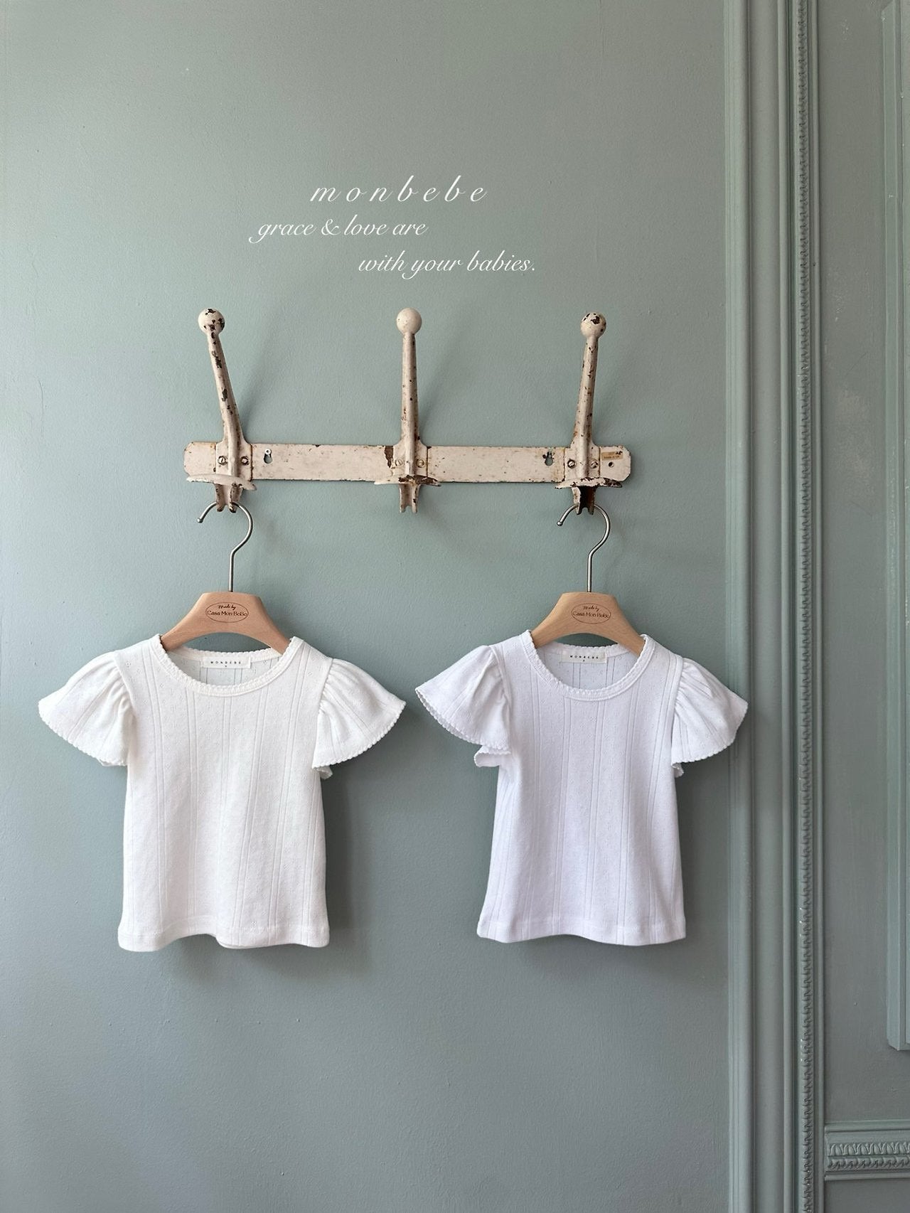 ［monbebe］Tulip eyelet tee