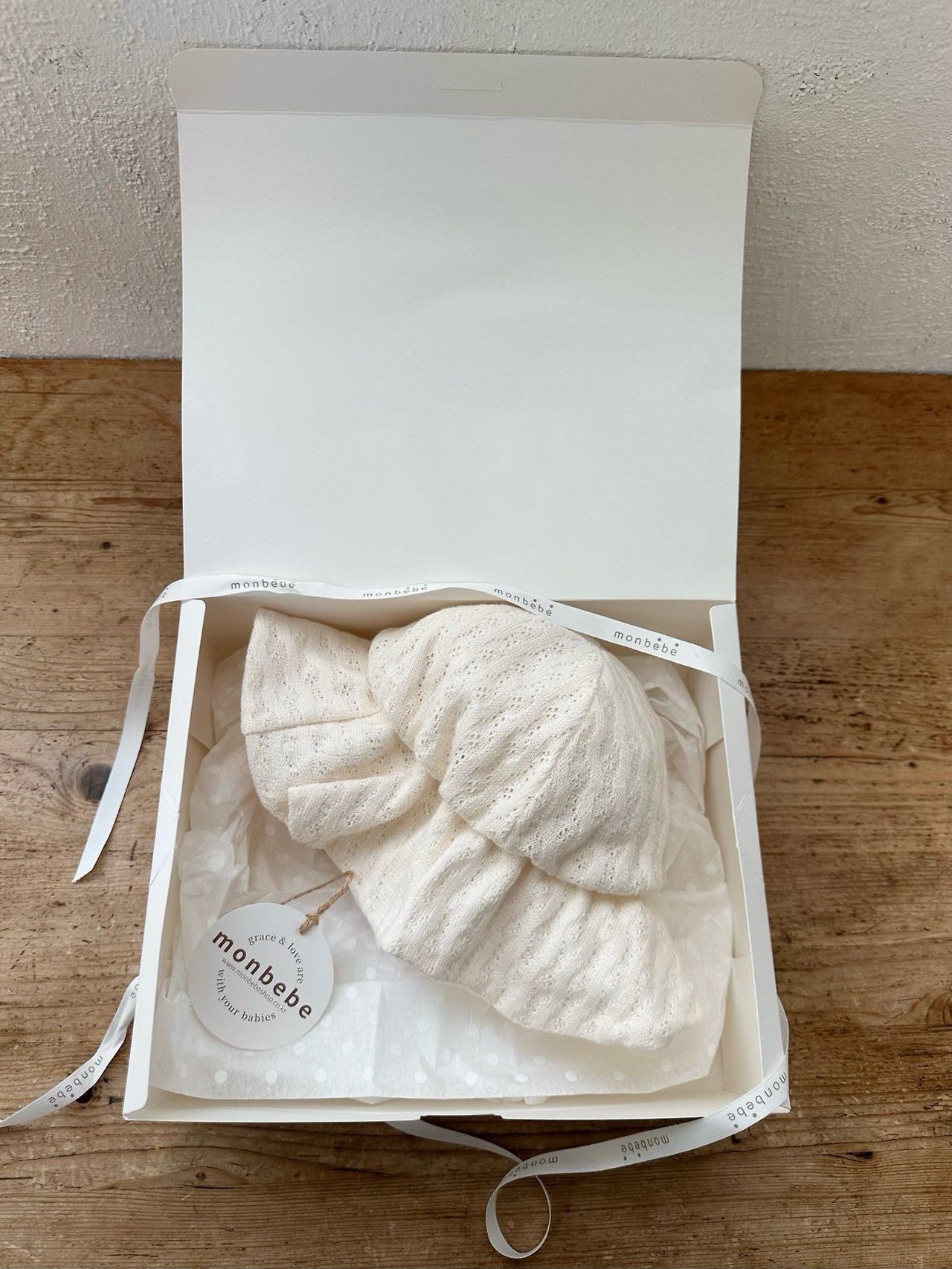 ［monbebe］Rose knit hat