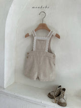 ［monbebe］Pure linen suspender pants (kids)