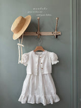 ［monbebe］Lace smock one-piece (kids)