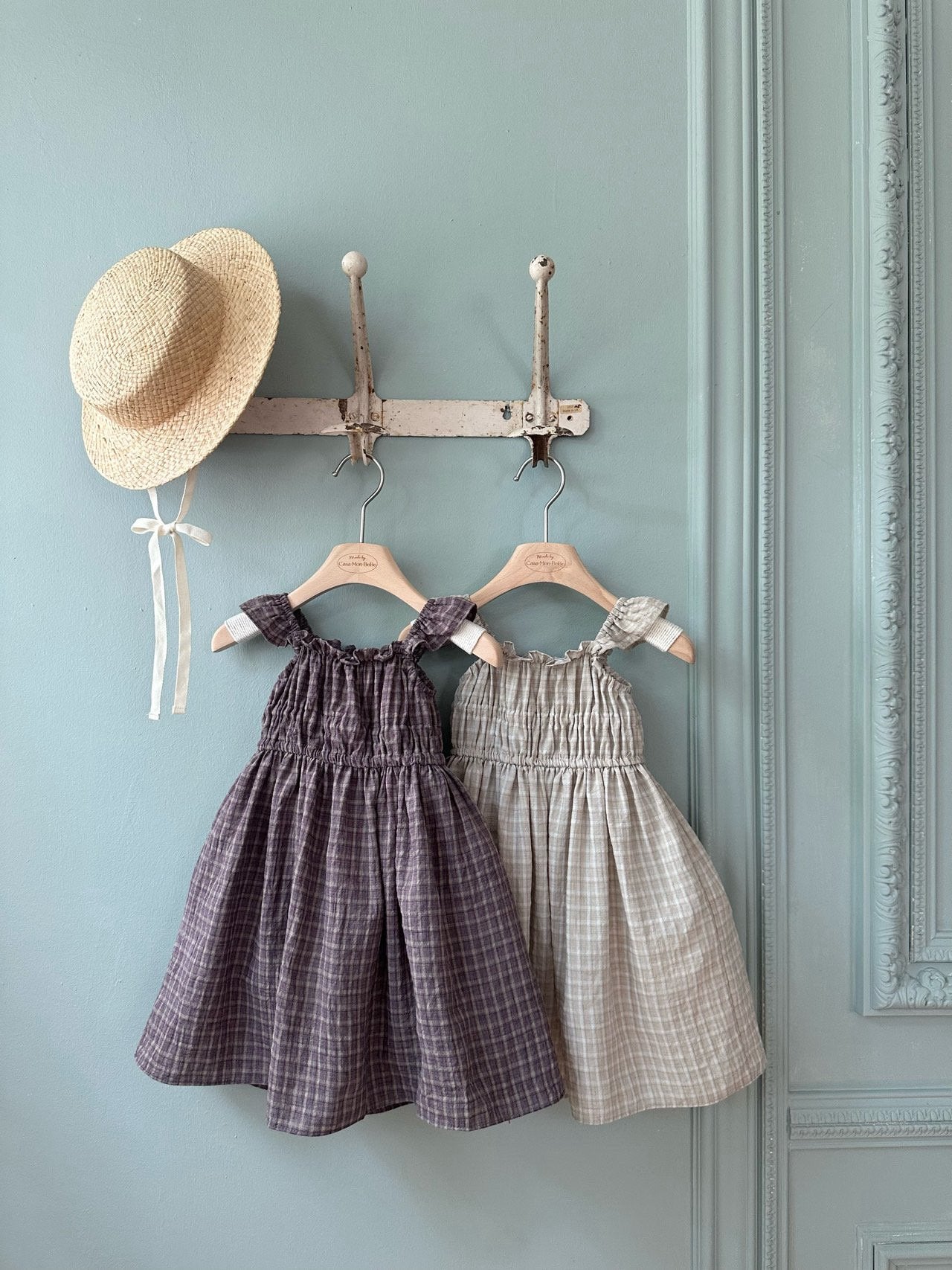 ［monbebe］Maple check one-piece (kids)