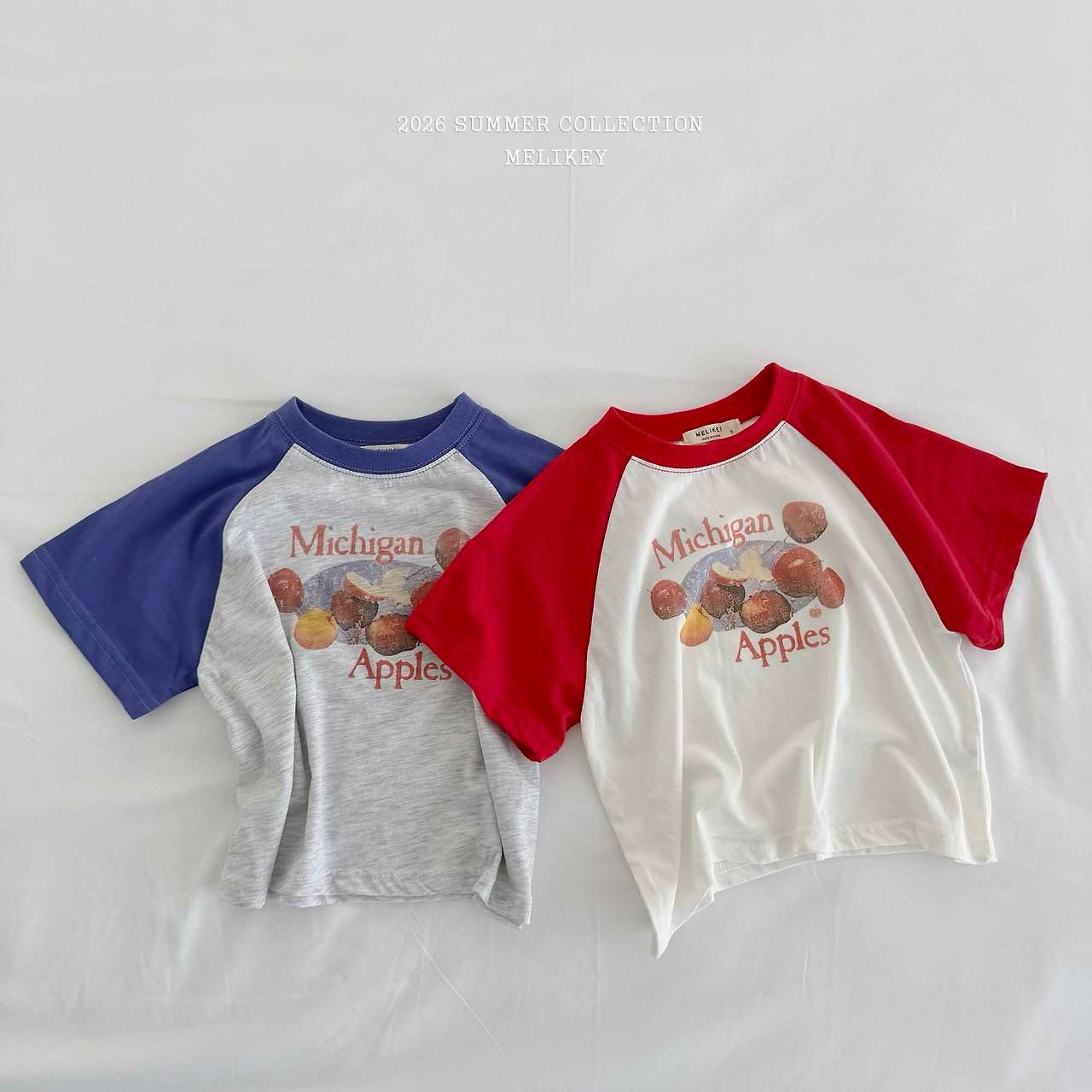 ［Melikey］Apple raglan tee
