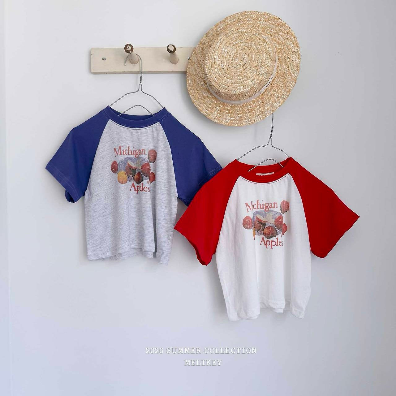［Melikey］Apple raglan tee
