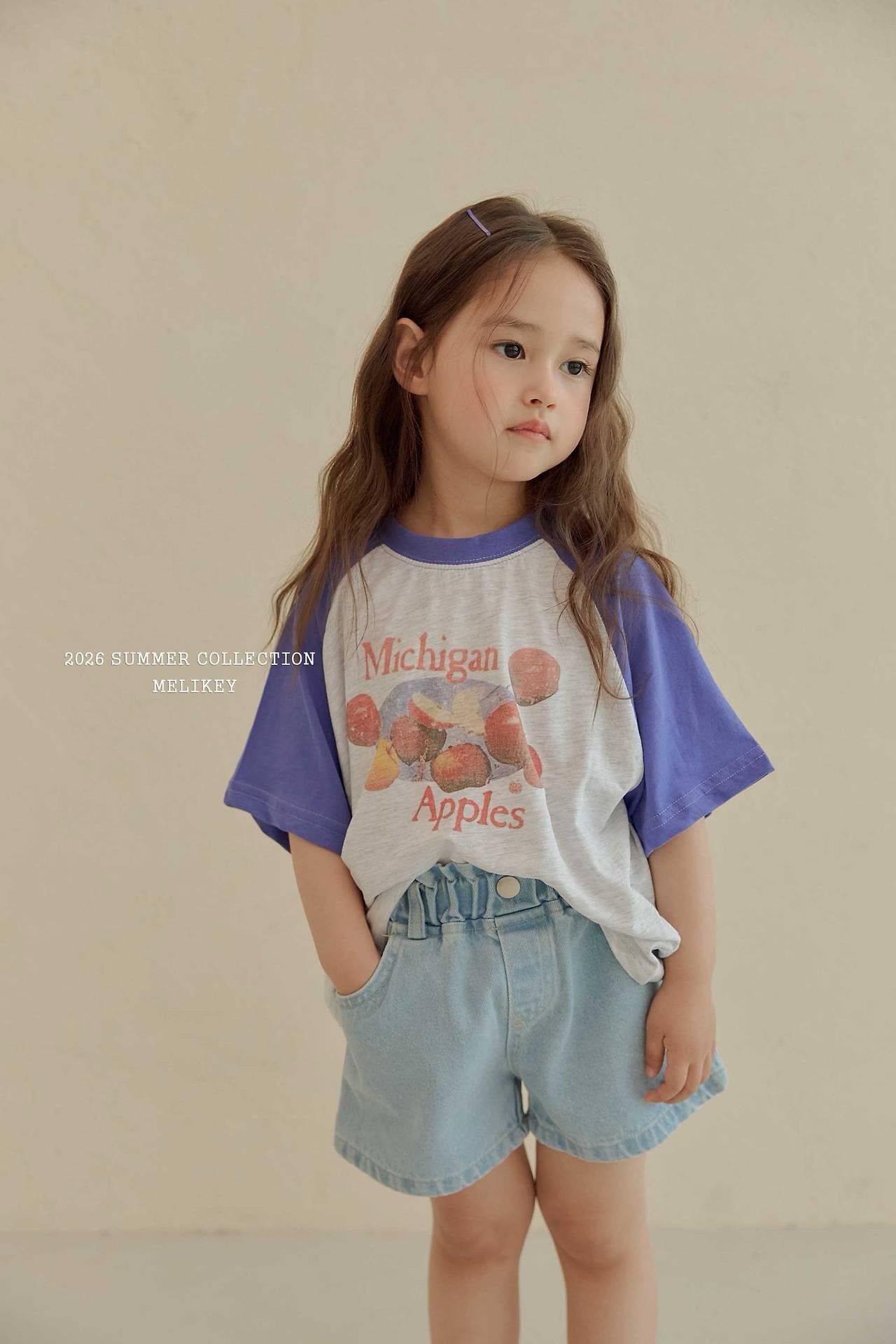 ［Melikey］Apple raglan tee